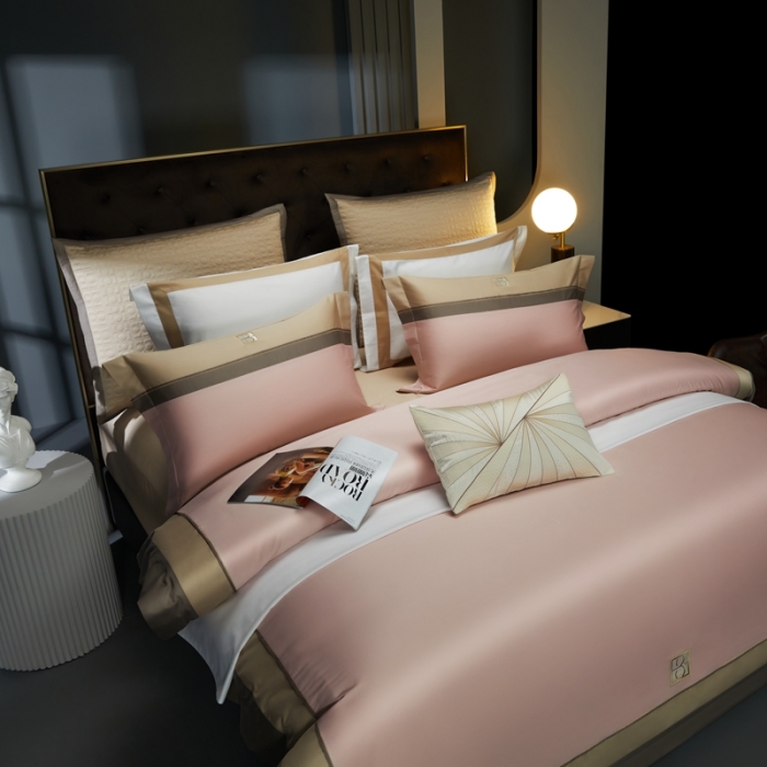 91家纺网 家纺一手货源 找家纺 （总）缔缦 2023新款高端100s刺绣四件套-安琪儿