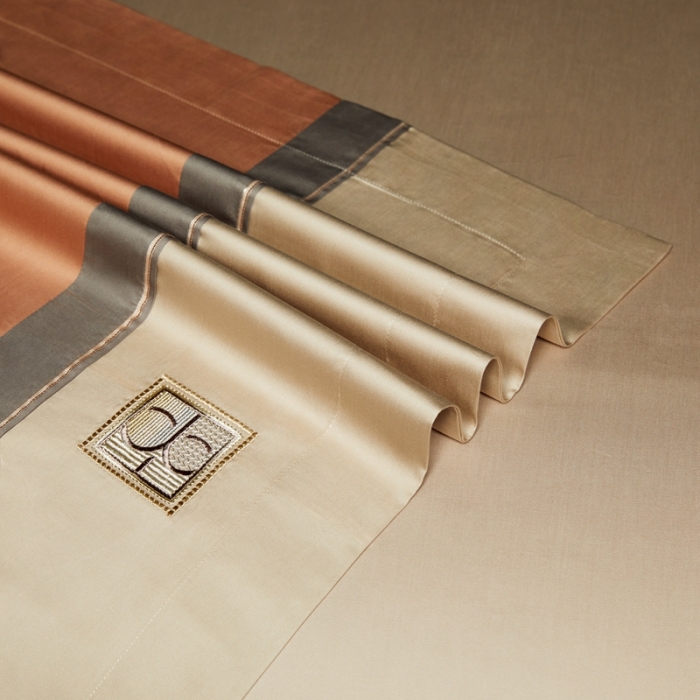 91家纺网 家纺一手货源 找家纺 缔缦 2023新款高端100s刺绣四件套-安琪儿 桔