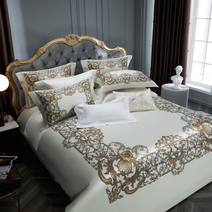 91家纺网 家纺一手货源 找家纺 缔缦 2023新款高端100s数码印花四件套-第五批 弗雷