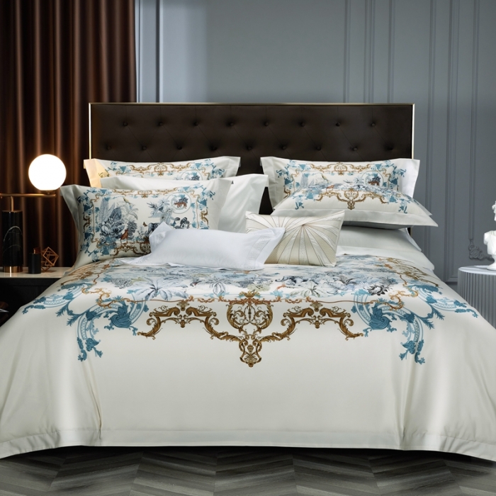 91家纺网 家纺一手货源 找家纺 缔缦 2023新款高端100s数码印花四件套-第五批 斯特蔓