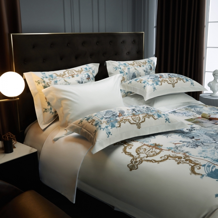 91家纺网 家纺一手货源 找家纺 缔缦 2023新款高端100s数码印花四件套-第五批 斯特蔓