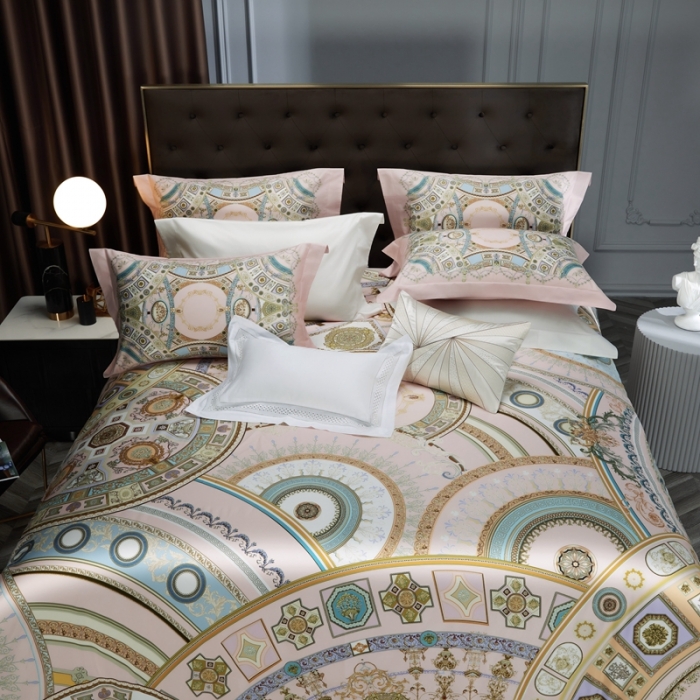 91家纺网 家纺一手货源 找家纺 缔缦 2023新款高端100s数码印花四件套-第五批 星辰