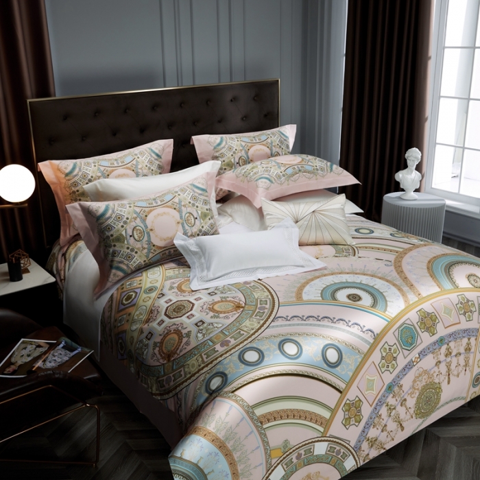 91家纺网 家纺一手货源 找家纺 缔缦 2023新款高端100s数码印花四件套-第五批 星辰