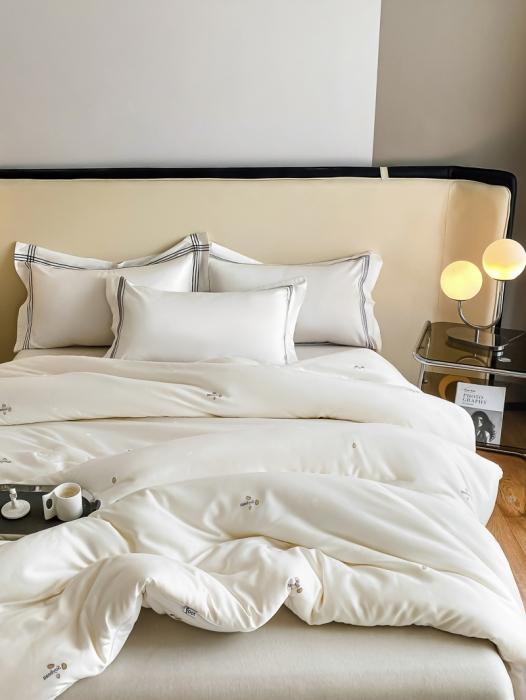 91家纺网 家纺一手货源 找家纺 新款天丝棉大提花蚕丝大豆被蚕丝二合一拉链子母被芯剪花大豆蚕丝被子 蚕丝大豆子母被