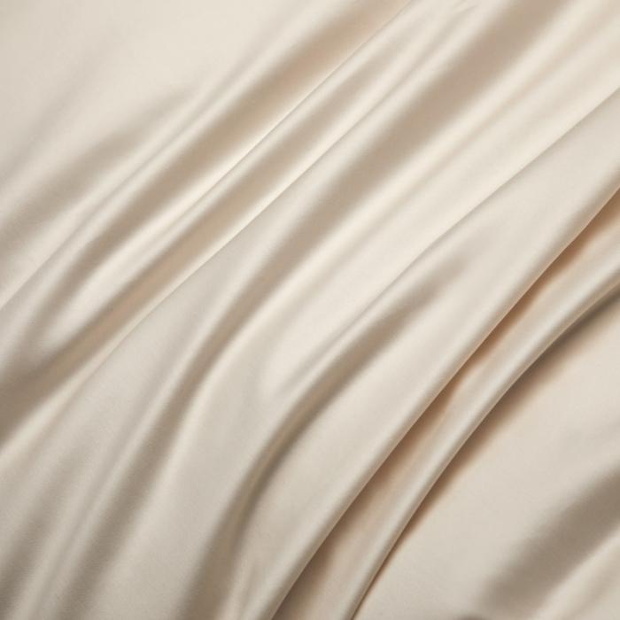 91家纺网 家纺一手货源 找家纺 100支100S全棉太妃缎纯色拼色四件套可选多件套可定制 凝脂白