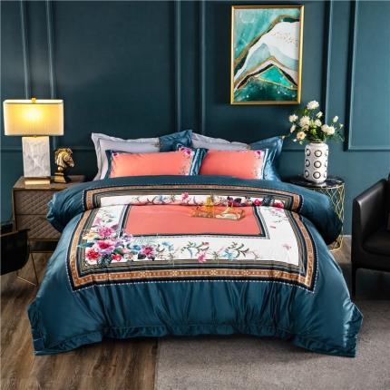 91家纺网 家纺一手货源 找家纺 宜家坊 2023新款高克重高奢云丝绒系列四件套 祖玛珑-兰