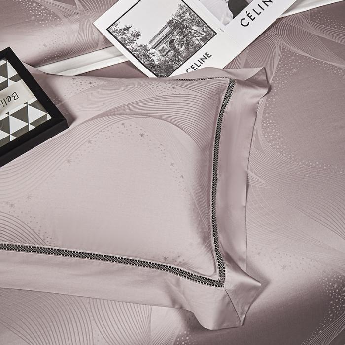 91家纺网 家纺一手货源 找家纺 100支100S全棉提花四件套可配七件套可定制长绒棉直播爆款 芬芳