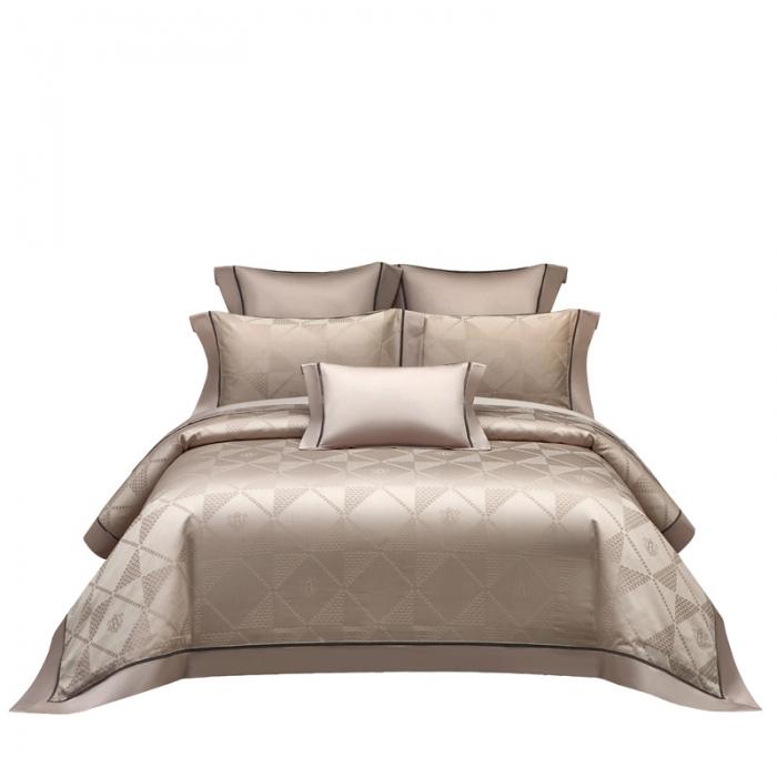 91家纺网 家纺一手货源 找家纺 100支100S全棉提花四件套可配七件套可定制长绒棉直播爆款 荣耀