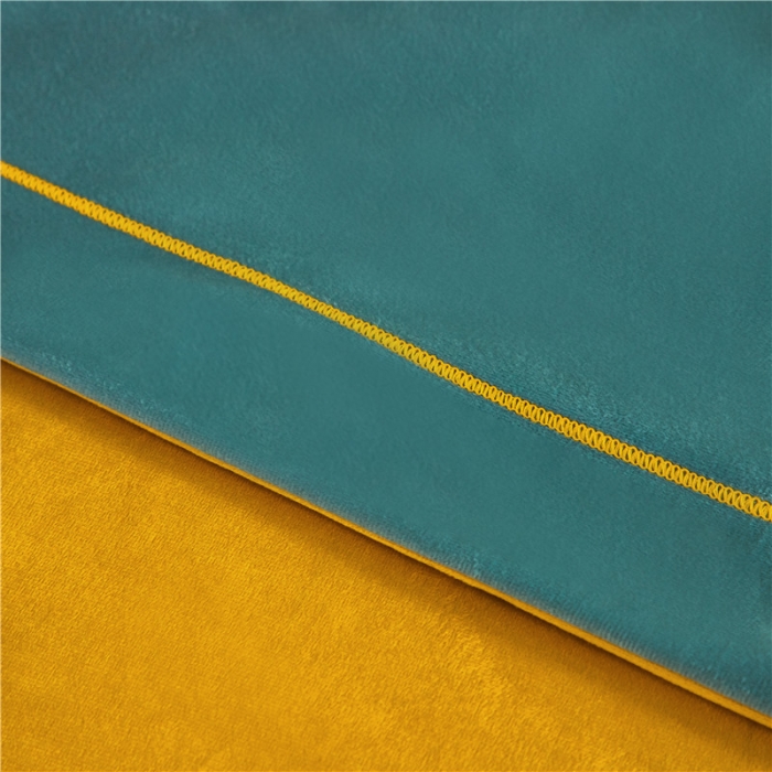 91家纺网 家纺一手货源 找家纺 宜家坊 2023新款高克重高奢云丝绒系列四件套 佛罗伦萨-绿