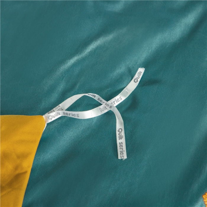 91家纺网 家纺一手货源 找家纺 宜家坊 2023新款高克重高奢云丝绒系列四件套 佛罗伦萨-绿