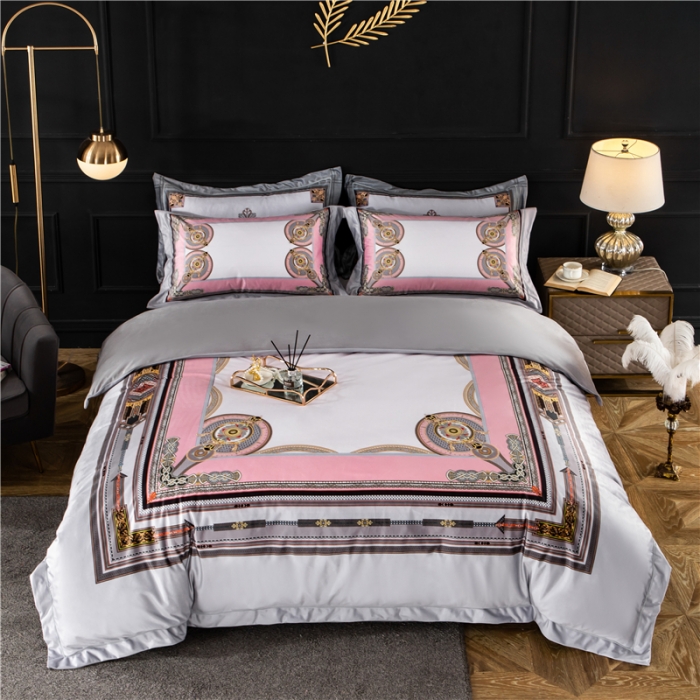 91家纺网 家纺一手货源 找家纺 宜家坊 2023新款高克重高奢云丝绒系列四件套 莱恩-灰