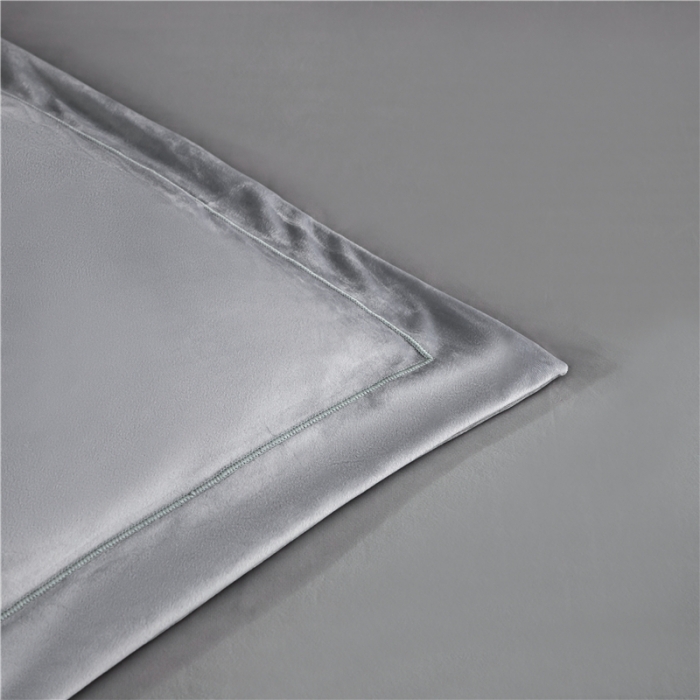 91家纺网 家纺一手货源 找家纺 宜家坊 2023新款高克重高奢云丝绒系列四件套 莱恩-灰