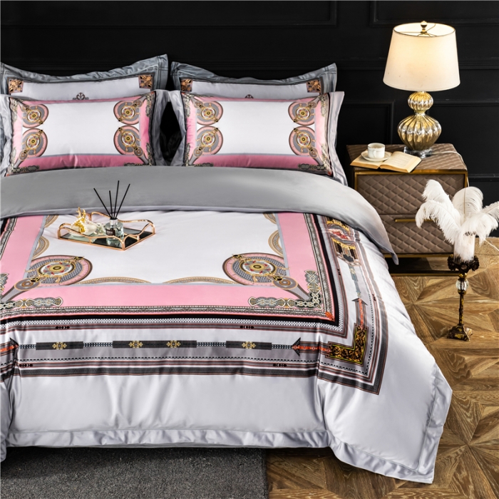 91家纺网 家纺一手货源 找家纺 宜家坊 2023新款高克重高奢云丝绒系列四件套 莱恩-灰