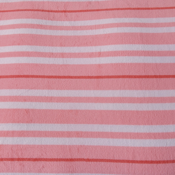 91家纺网 家纺一手货源 找家纺 2023新款无印风印花双面牛奶绒四件套 粉条纹