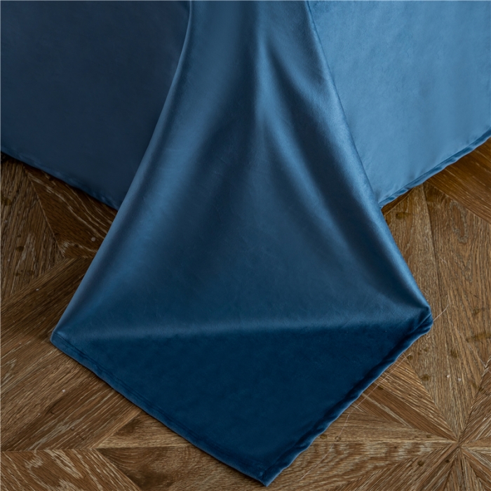 91家纺网 家纺一手货源 找家纺 宜家坊 2023新款高克重高奢云丝绒系列四件套 马德里-粉