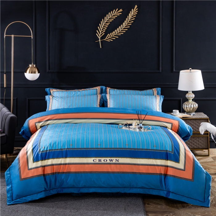 91家纺网 家纺一手货源 找家纺 宜家坊 2023新款高克重高奢云丝绒系列四件套 圣托里尼-兰