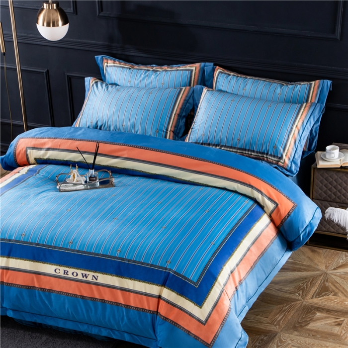 91家纺网 家纺一手货源 找家纺 宜家坊 2023新款高克重高奢云丝绒系列四件套 圣托里尼-兰