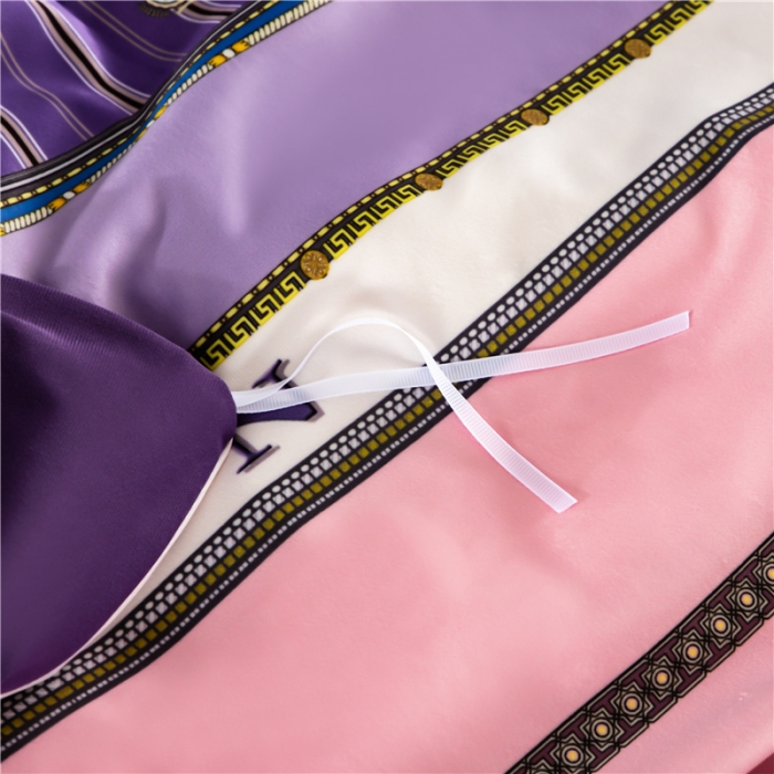 91家纺网 家纺一手货源 找家纺 宜家坊 2023新款高克重高奢云丝绒系列四件套 圣托里尼-紫