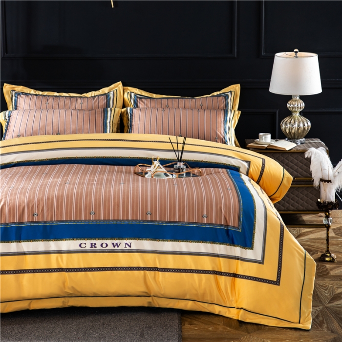 91家纺网 家纺一手货源 找家纺 宜家坊 2023新款高克重高奢云丝绒系列四件套 圣托里尼-棕