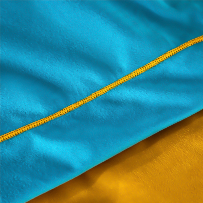 91家纺网 家纺一手货源 找家纺 宜家坊 2023新款高克重高奢云丝绒系列四件套 雅典-黄