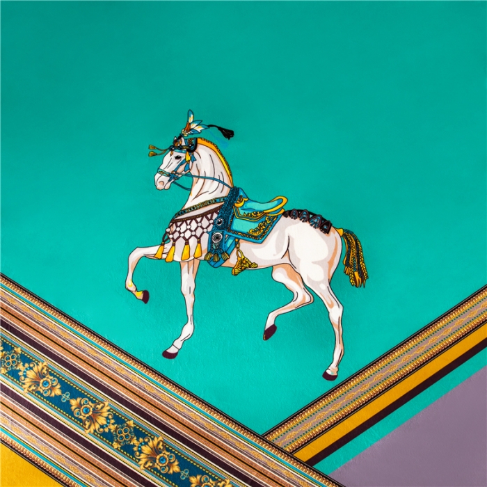 91家纺网 家纺一手货源 找家纺 宜家坊 2023新款高克重高奢云丝绒系列四件套 雅典-兰