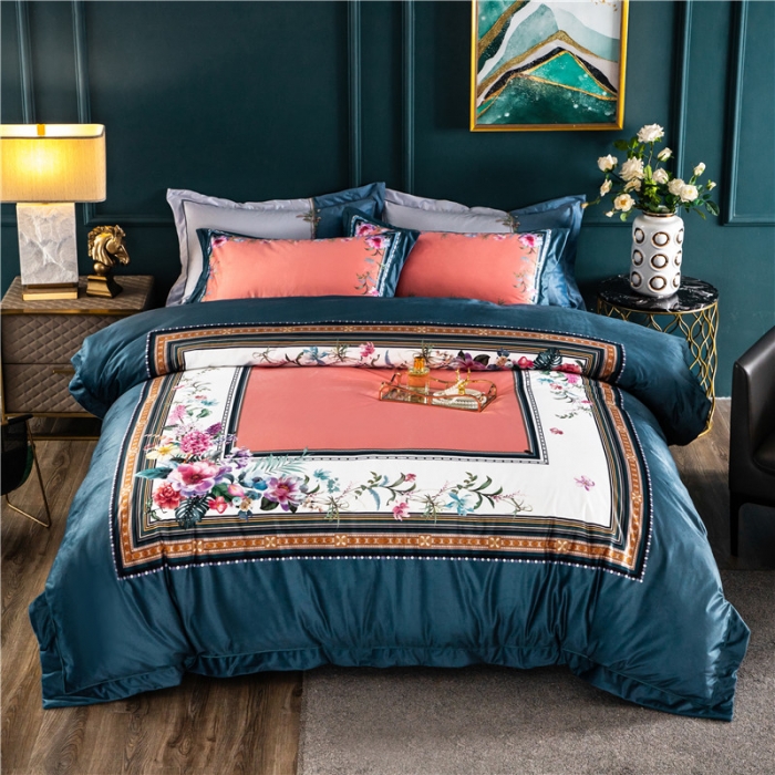 91家纺网 家纺一手货源 找家纺 宜家坊 2023新款高克重高奢云丝绒系列四件套 祖玛珑-兰