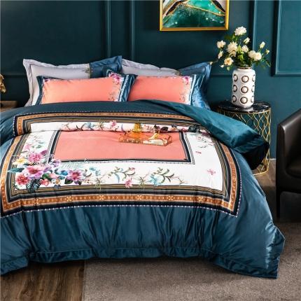 宜家坊 2023新款高克重高奢云丝绒系列四件套 祖玛珑-兰