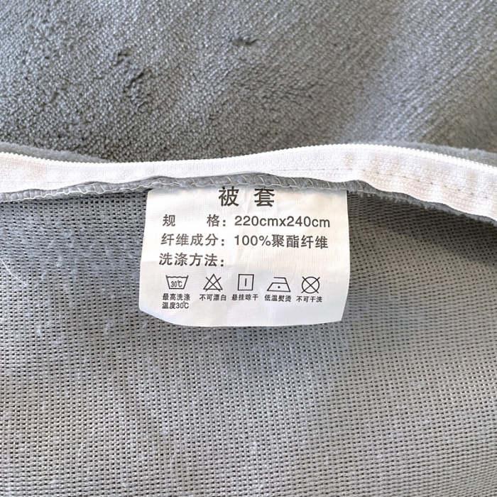 91家纺网 家纺一手货源 找家纺 2023新款韩版水溶花边牛奶绒四件套--安娜系列 安娜-星空灰