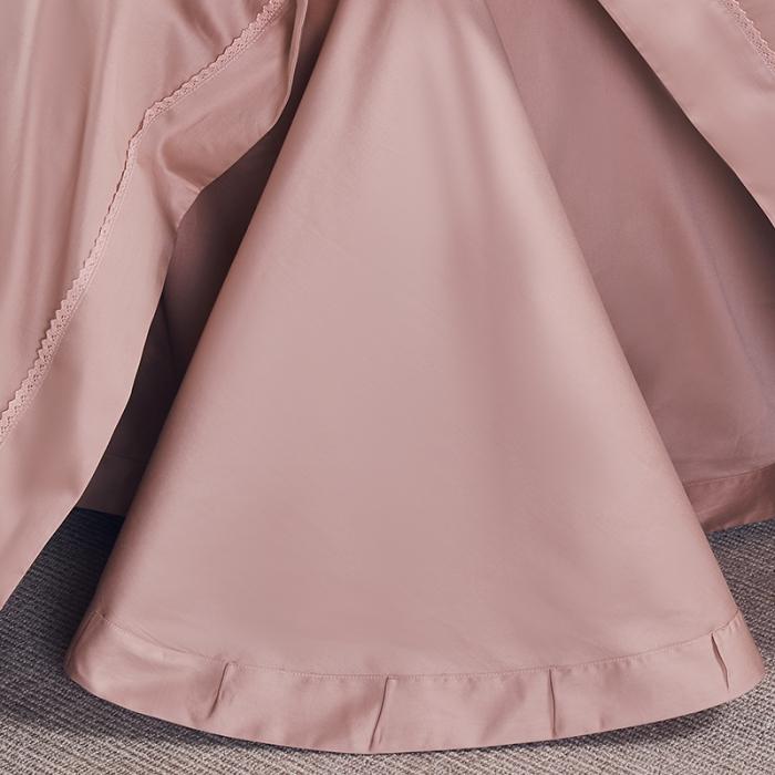 91家纺网 家纺一手货源 找家纺 50支50S纯色长绒棉四件套可选七件套可定制直播爆款 喜悦