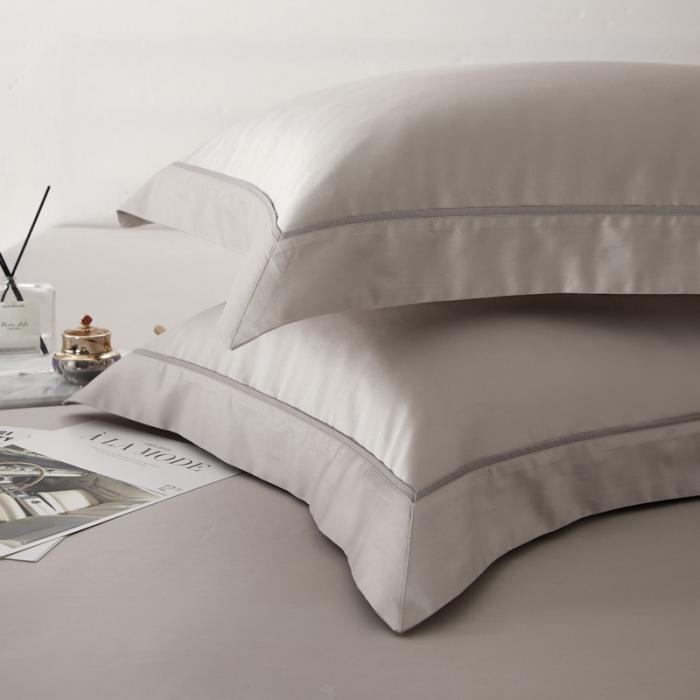 91家纺网 家纺一手货源 找家纺 50支50S纯色长绒棉四件套可选七件套可定制直播爆款 纯朴