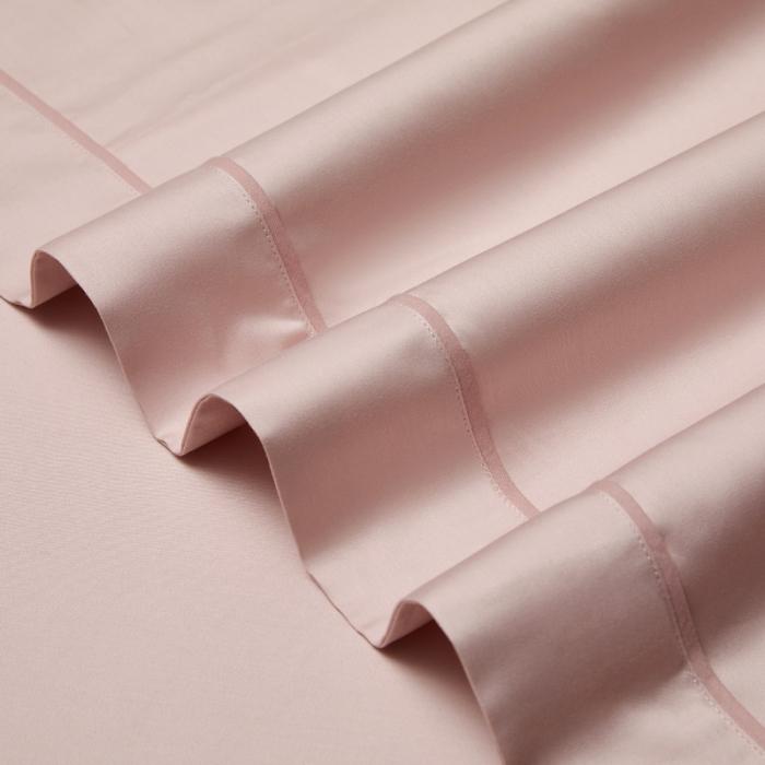 91家纺网 家纺一手货源 找家纺 50支50S纯色长绒棉四件套可选七件套可定制直播爆款 明亮