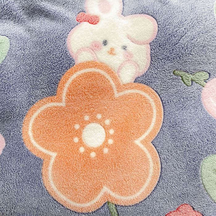 91家纺网 家纺一手货源 找家纺 宜家坊 2023新款高克重立体雪花绒四件套 系列一 太阳花