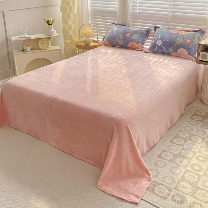 91家纺网 家纺一手货源 找家纺 宜家坊 2023新款高克重立体雪花绒四件套 系列一 太阳花