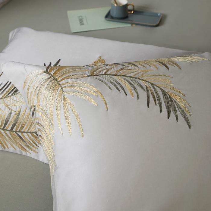 91家纺网 家纺一手货源 找家纺 50S50支澳棉刺绣长绒棉四件套全棉新中式花卉直播爆款线下批发 北国之春