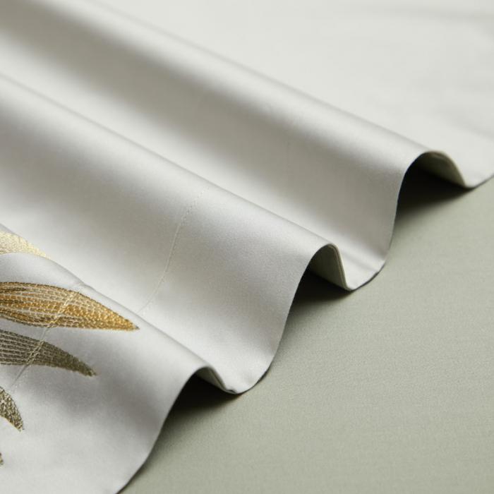 91家纺网 家纺一手货源 找家纺 50S50支澳棉刺绣长绒棉四件套全棉新中式花卉直播爆款线下批发 北国之春