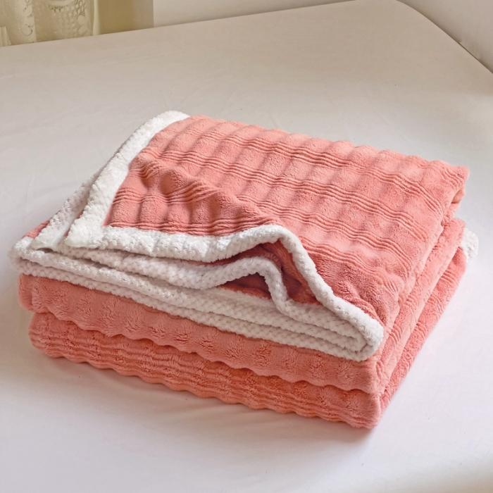 91家纺网 家纺一手货源 找家纺 法澳 2024新款A类仿兔毛绒300克牛奶绒多功能盖毯空调毯毛毯