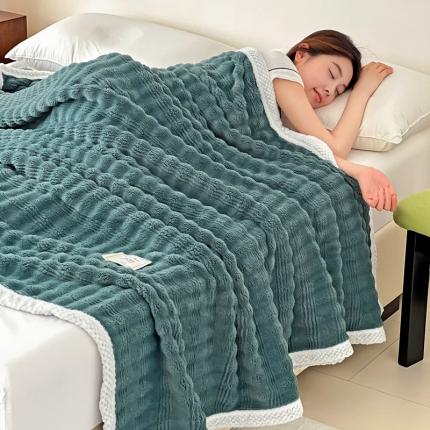 法澳 2024新款A类仿兔毛绒300克牛奶绒多功能盖毯空调毯毛毯