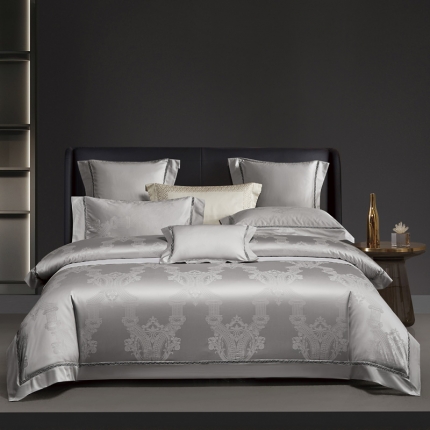 91家纺网 家纺一手货源 找家纺 140S140支长绒棉全棉提花四件套可定制可配七件套直播爆款