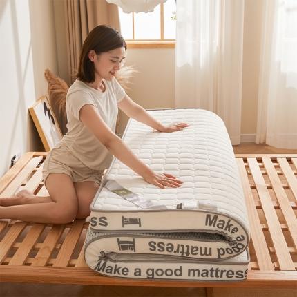丽诺床垫 2023新款抗菌防螨25D海绵立体床垫 25D海绵床垫8厘米-白色