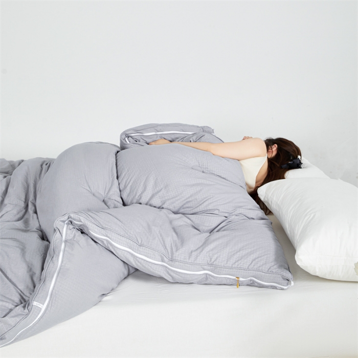 91家纺网 家纺一手货源 找家纺 创优家纺 2025新款子母被 灰色