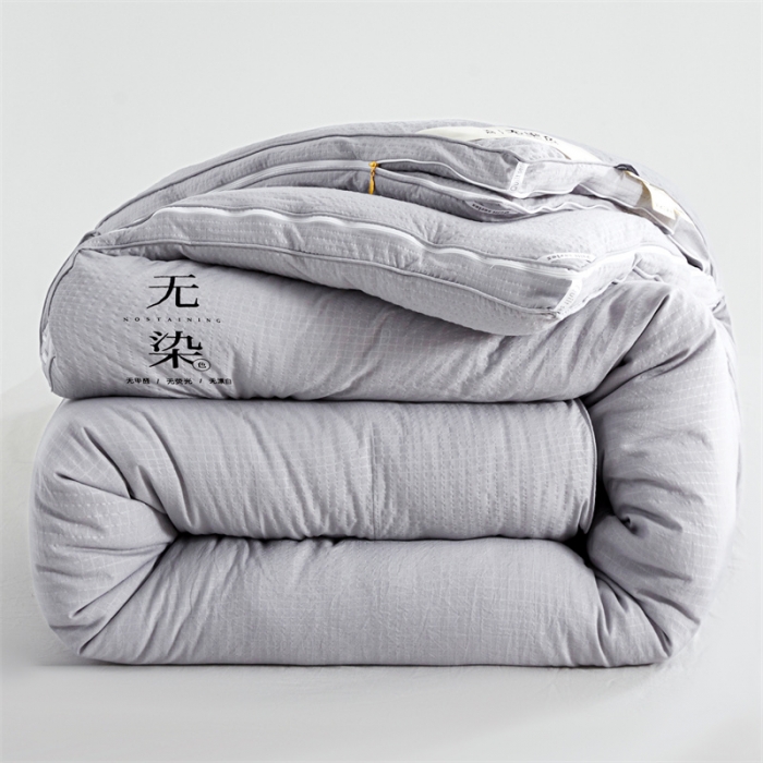 91家纺网 家纺一手货源 找家纺 创优家纺 2025新款子母被 灰色