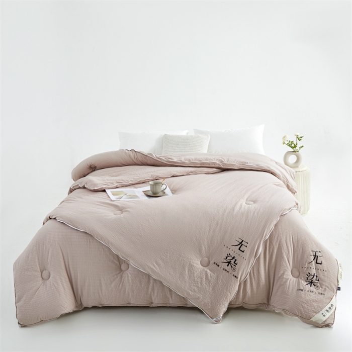 91家纺网 家纺一手货源 找家纺 创优家纺 2025新款子母被 卡其色