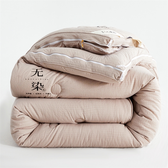 91家纺网 家纺一手货源 找家纺 创优家纺 2025新款子母被 卡其色