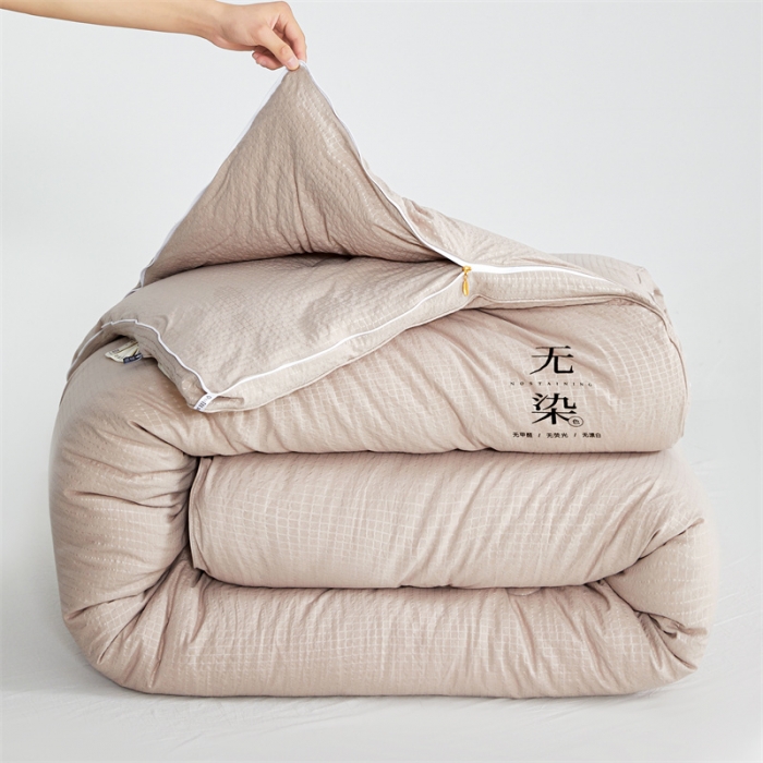 91家纺网 家纺一手货源 找家纺 创优家纺 2025新款子母被 卡其色