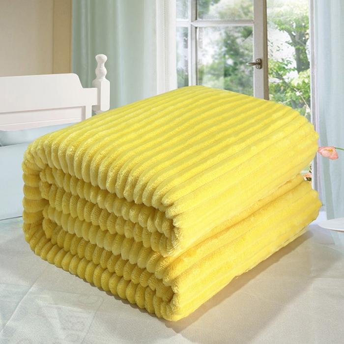 91家纺网 家纺一手货源 找家纺 2025总 纯色条纹空调毯抽条毛毯魔法绒牛奶绒雪花绒午睡毯法莱绒多用毯