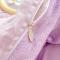 91家纺网 家纺一手货源 找家纺 卡斯诺 2023新款泡泡纱拼牛奶绒四件套-风格一 幻影紫