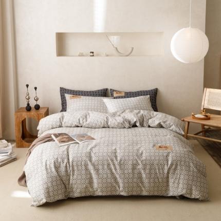 91家纺网 家纺一手货源 找家纺 棉生活 2023新款全棉磨毛四件套