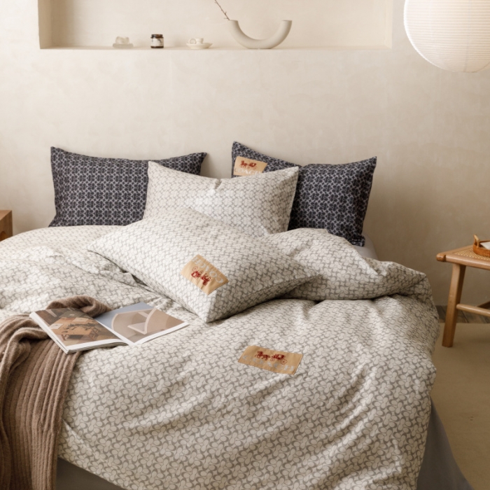 91家纺网 家纺一手货源 找家纺 棉生活 2023新款全棉磨毛四件套