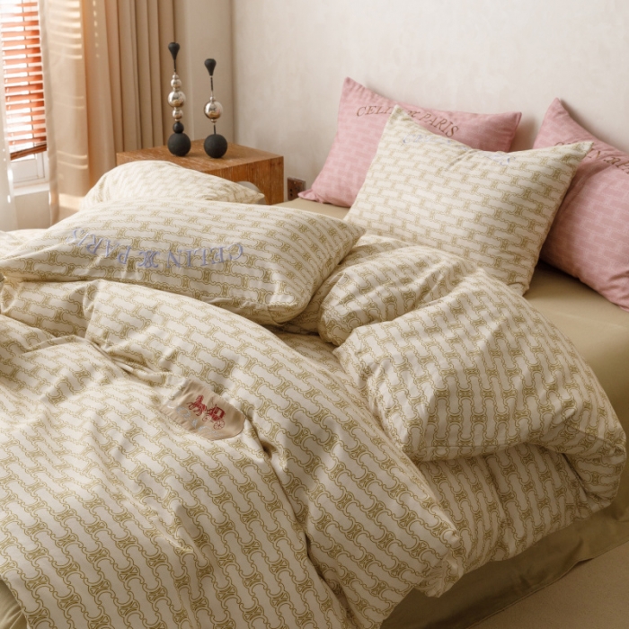 91家纺网 家纺一手货源 找家纺 棉生活 2023新款全棉磨毛四件套 艾可米