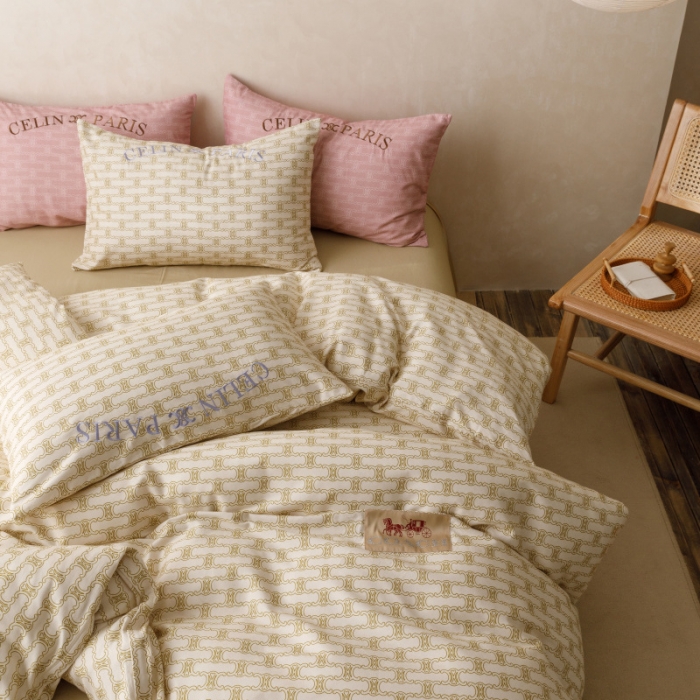 91家纺网 家纺一手货源 找家纺 棉生活 2023新款全棉磨毛四件套 艾可米